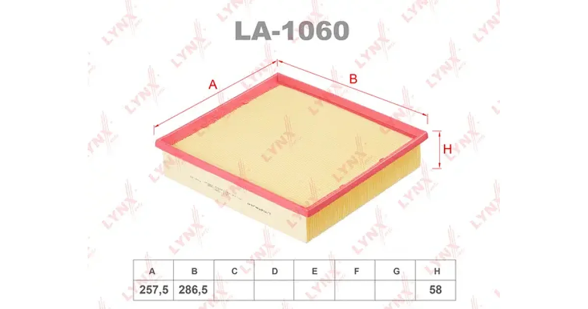 LA1060 - LYNXAUTO - Воздушный фильтр