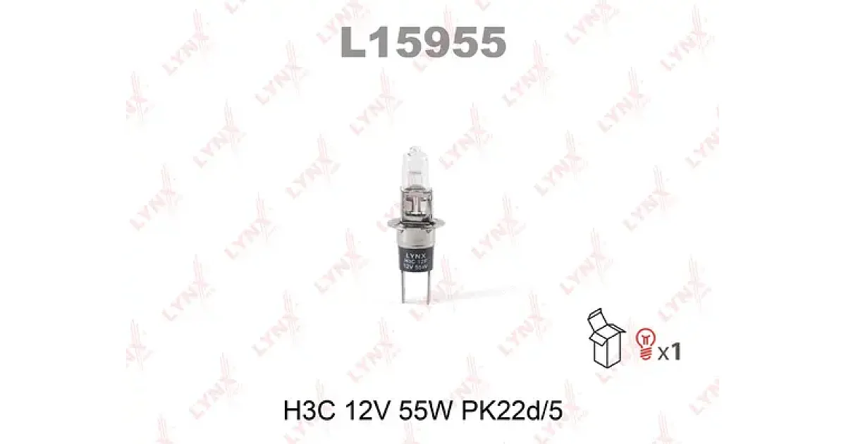 L15955 - LYNXAUTO - Лампа накаливания, противотуманная фара