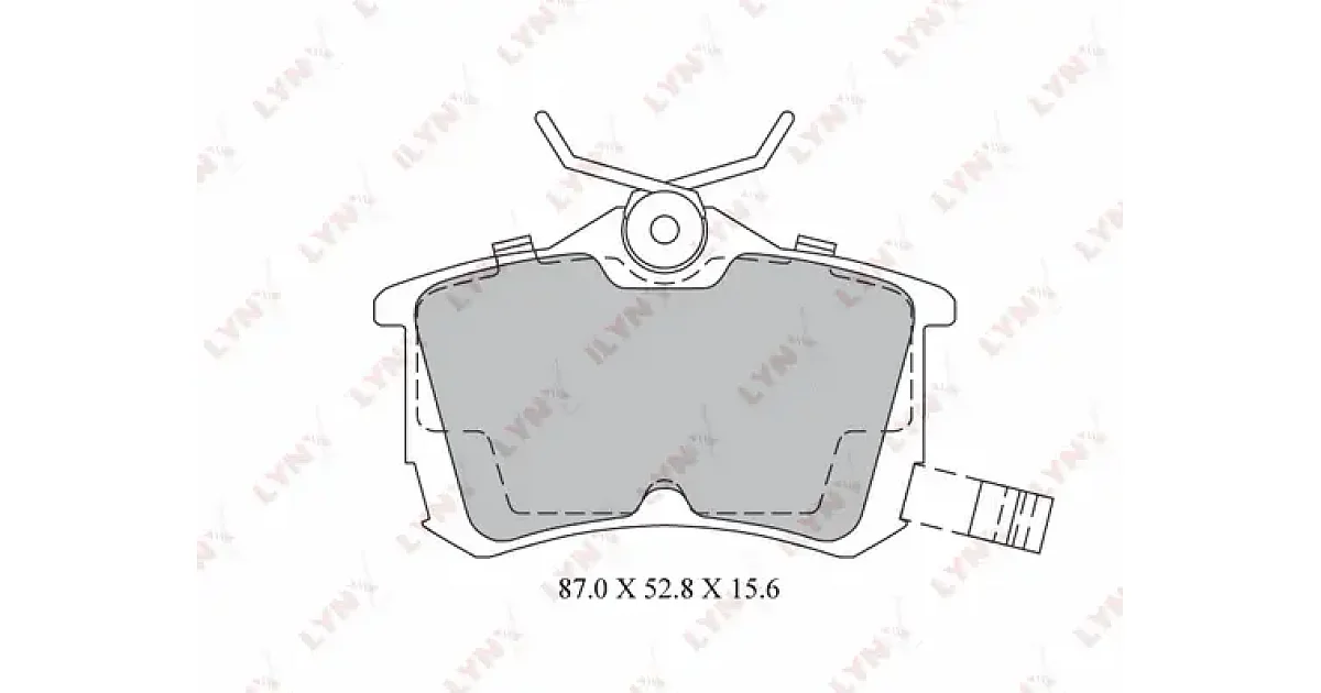 BD3425 - LYNXAUTO - Комплект тормозных колодок, дисковый тормоз