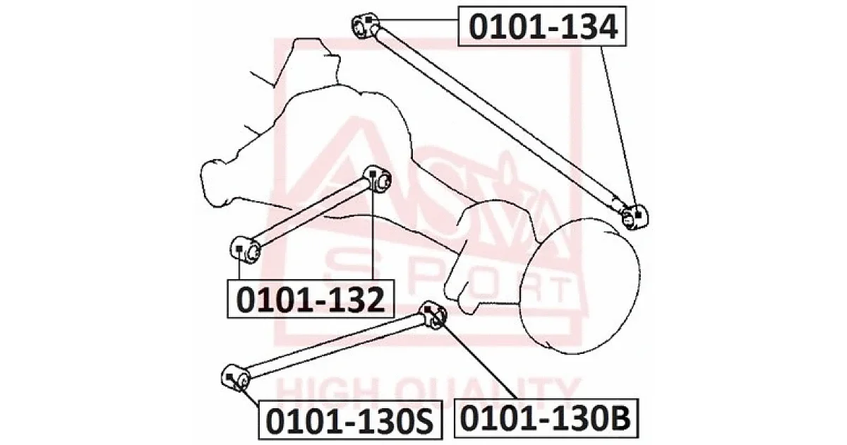 0101130S - ASVA - Подвеска, рычаг независимой подвески колеса