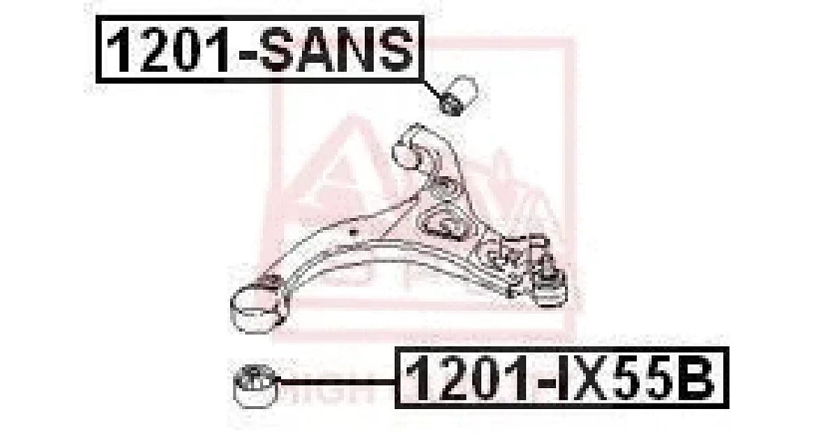 1201SANS - ASVA - Подвеска, рычаг независимой подвески колеса