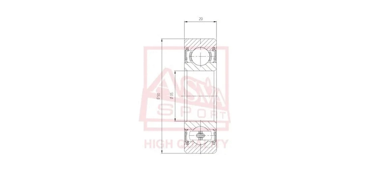 DAC35500020 - ASVA - Подшипник