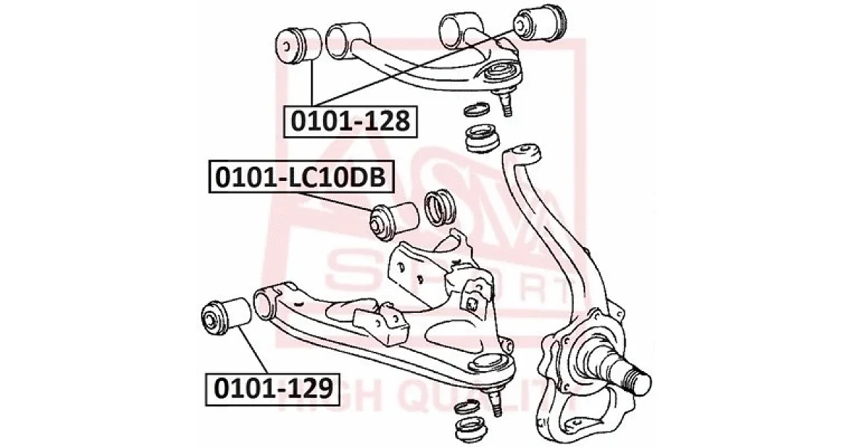 0101LC10DB - ASVA - Подвеска, рычаг независимой подвески колеса