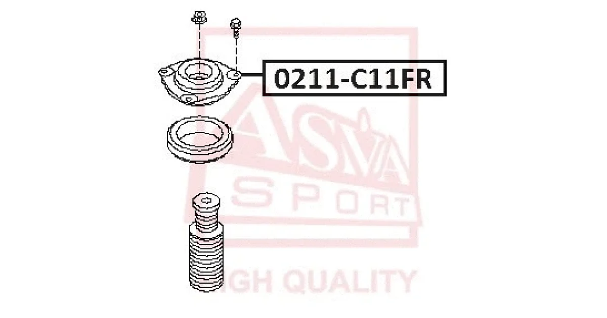 0211C11FR - ASVA - Подвеска, амортизатор