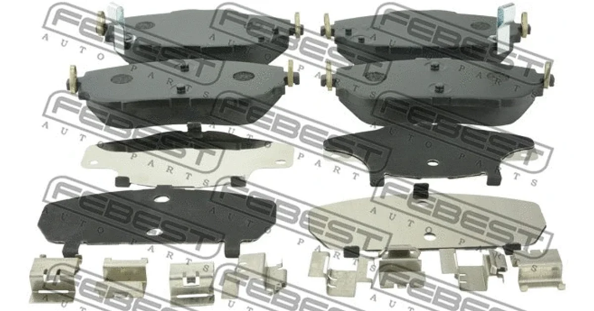 0101NDE180F - FEBEST - Комплект тормозных колодок, дисковый тормоз