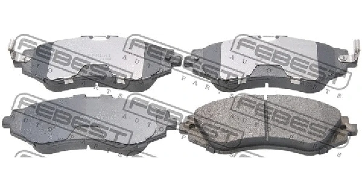 1001J150F - FEBEST - Комплект тормозных колодок, дисковый тормоз