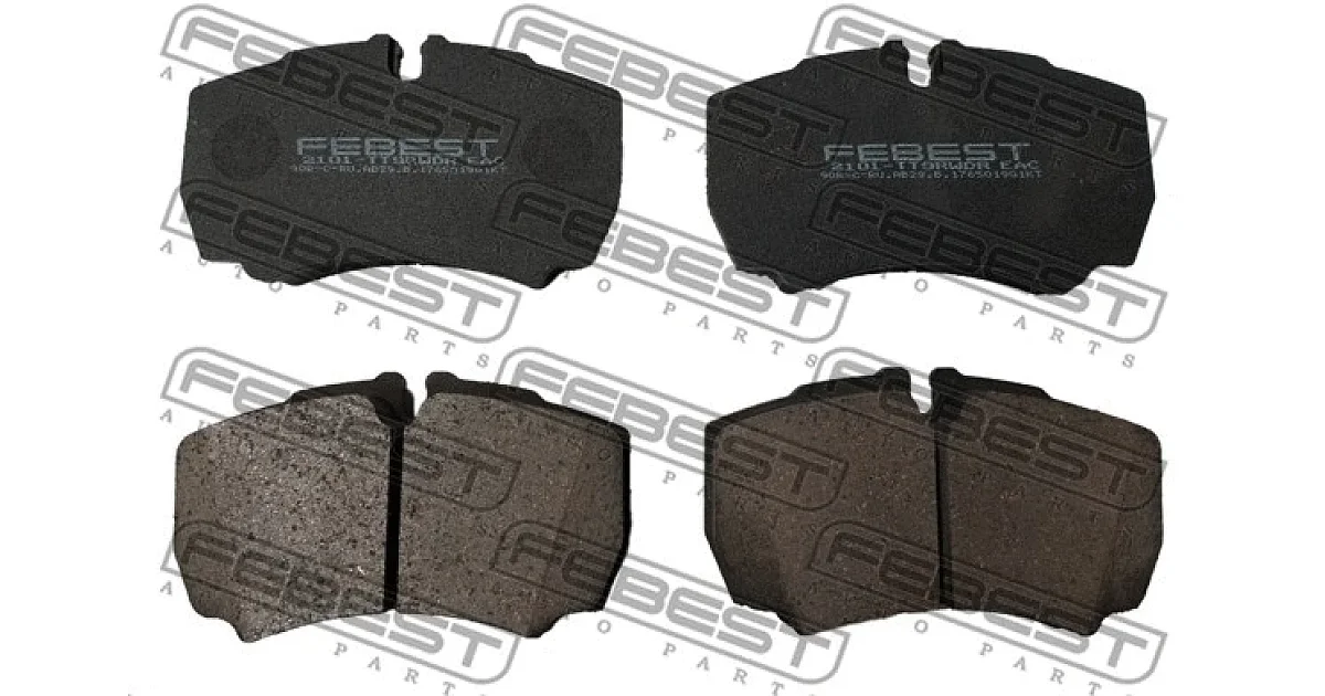2101TT9RWDR - FEBEST - Комплект тормозных колодок, дисковый тормоз