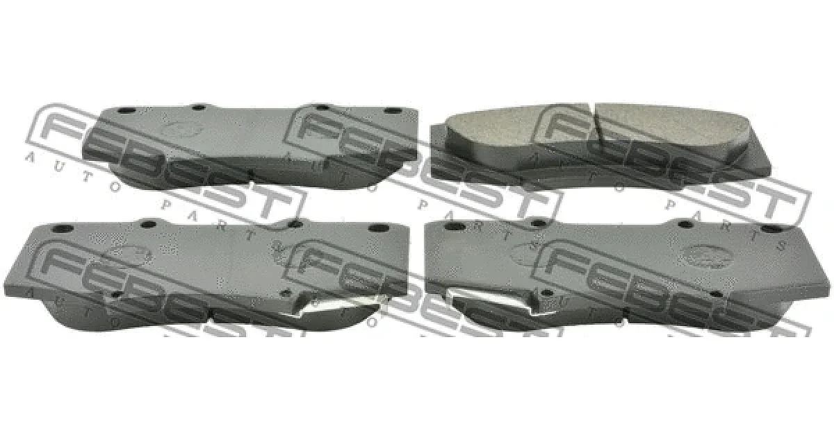 FEBEST 0101-KUN60F, Комплект тормозных колодок, дисковый тормоз