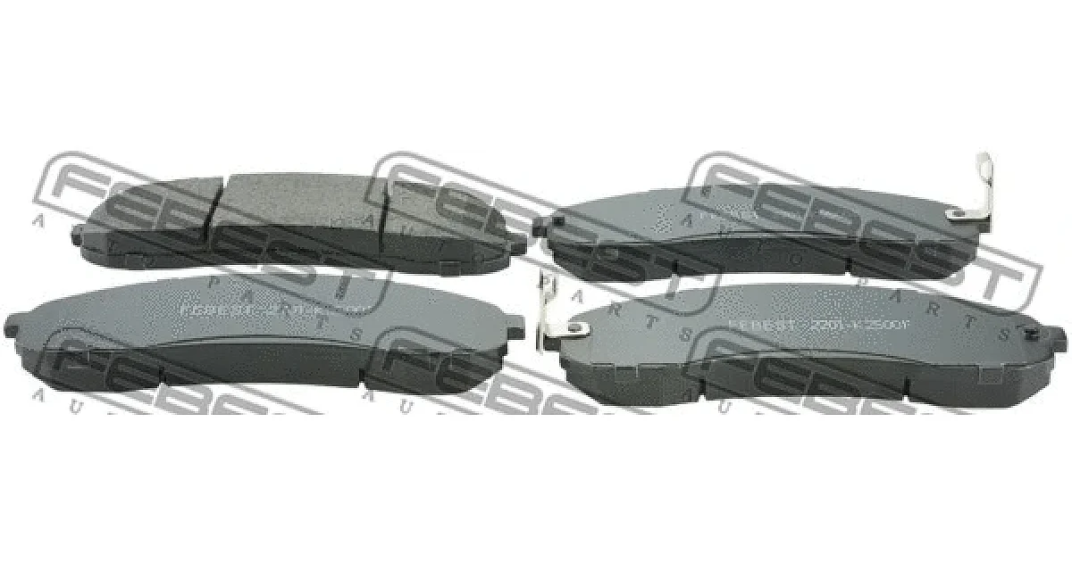 FEBEST 2201-K2500F, Комплект тормозных колодок, дисковый тормоз