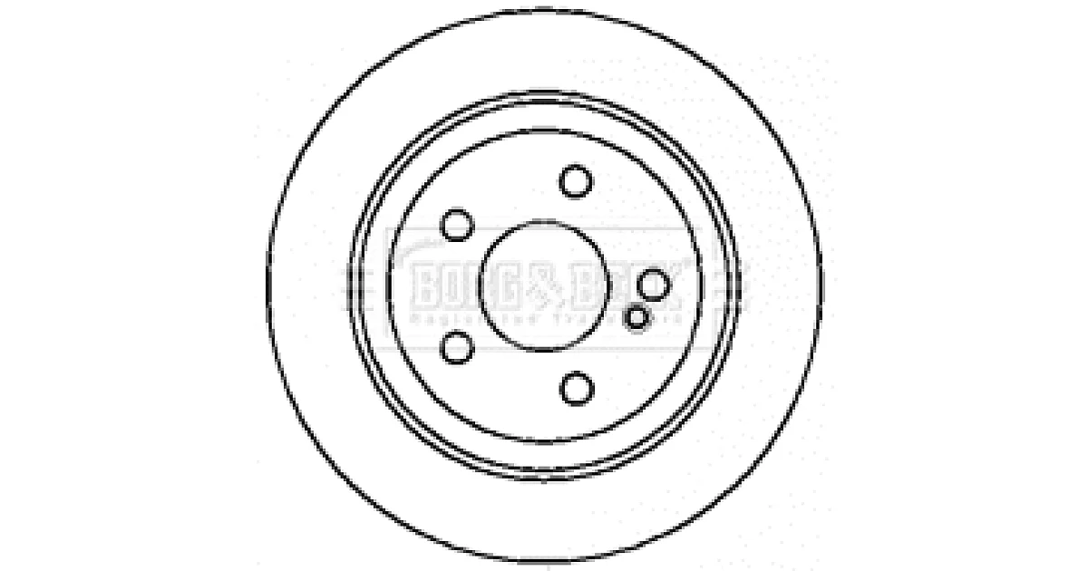 BORG & BECK BBD4354, Тормозной диск