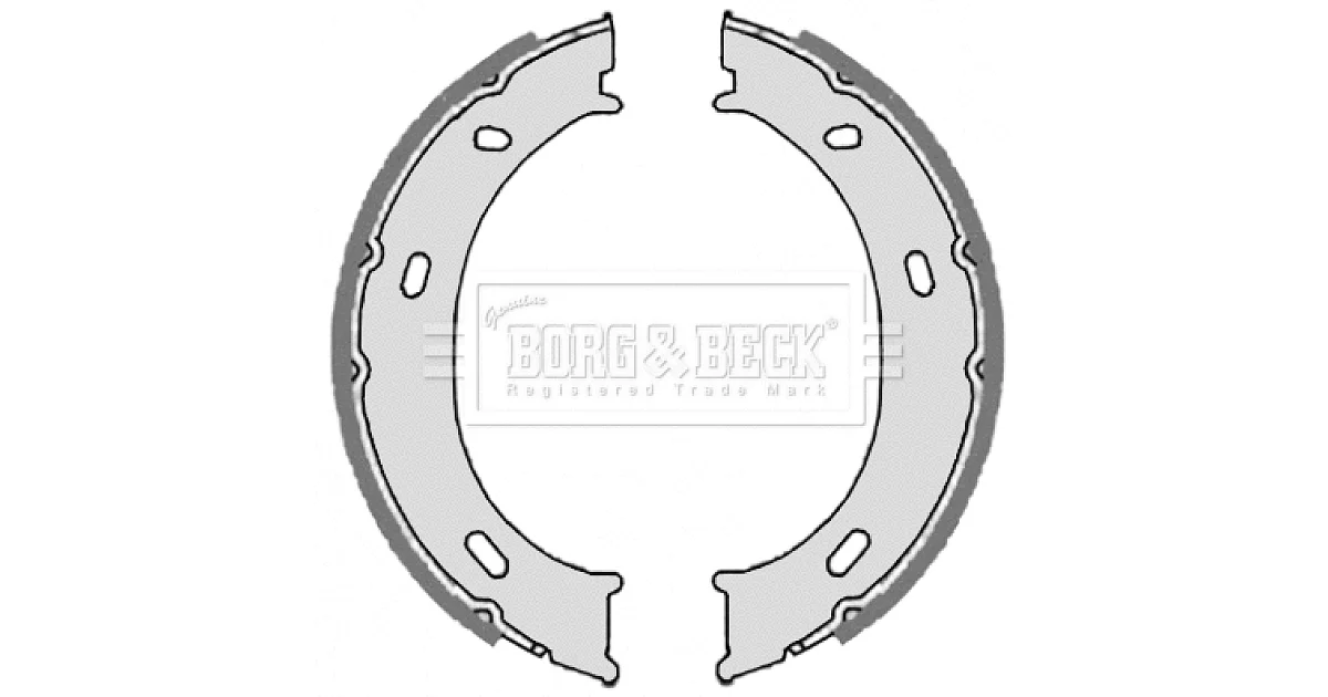 BBS6327 - BORG & BECK - Комплект тормозных колодок, стояночная тормозная система