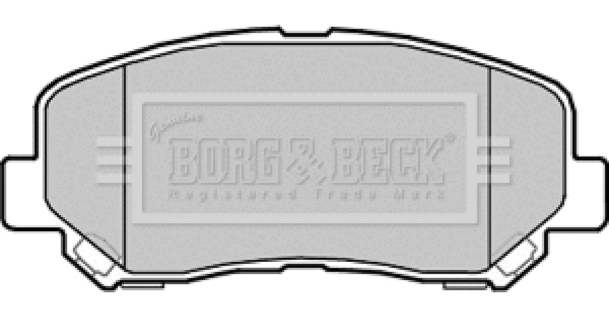 BBP2355 - BORG & BECK - Комплект тормозных колодок, дисковый тормоз