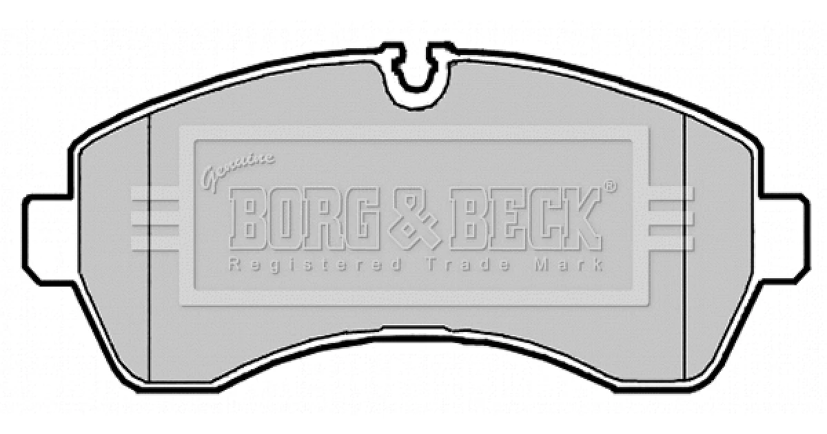 BBP2147 - BORG & BECK - Комплект тормозных колодок, дисковый тормоз
