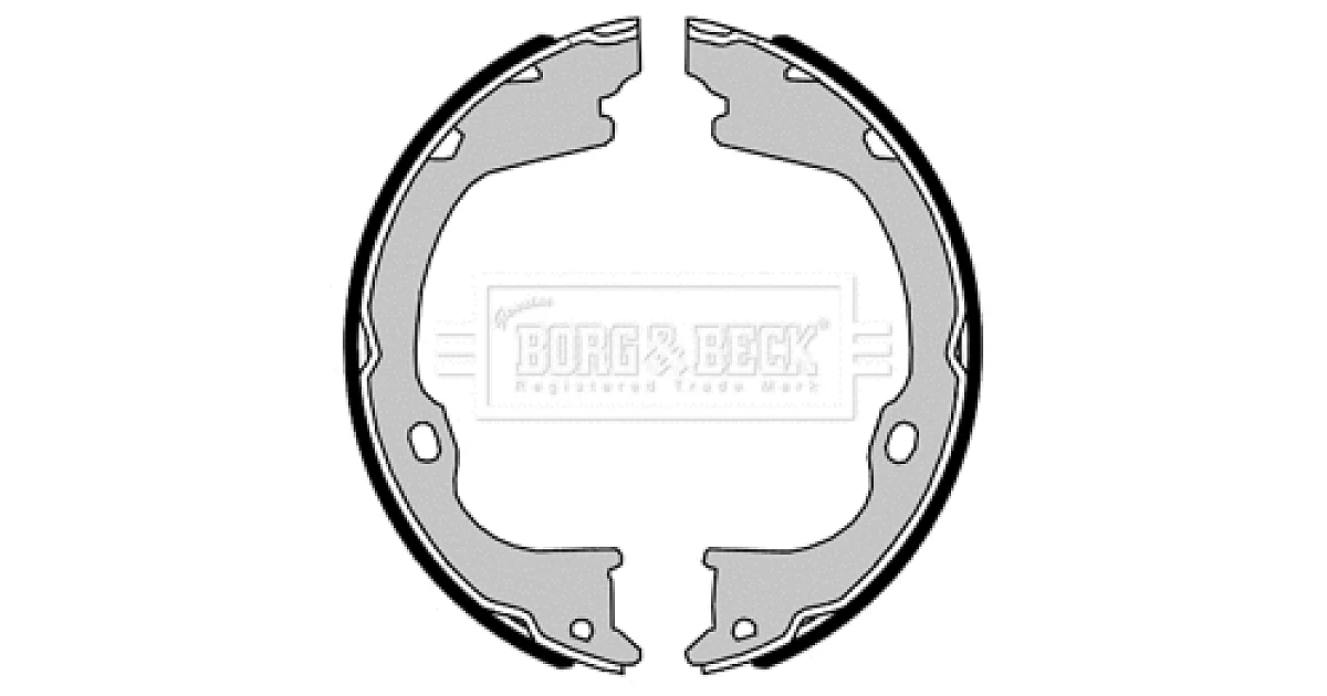BBS6489 - BORG & BECK - Комплект тормозных колодок, стояночная тормозная система