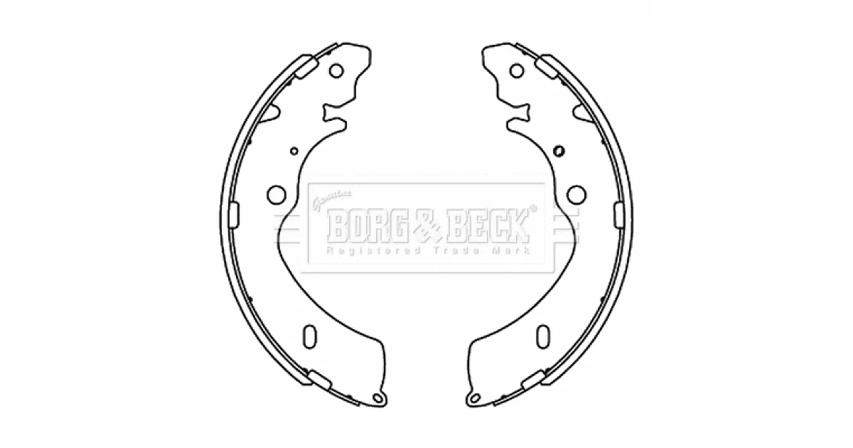 BBS6505 - BORG & BECK - Комплект тормозных колодок