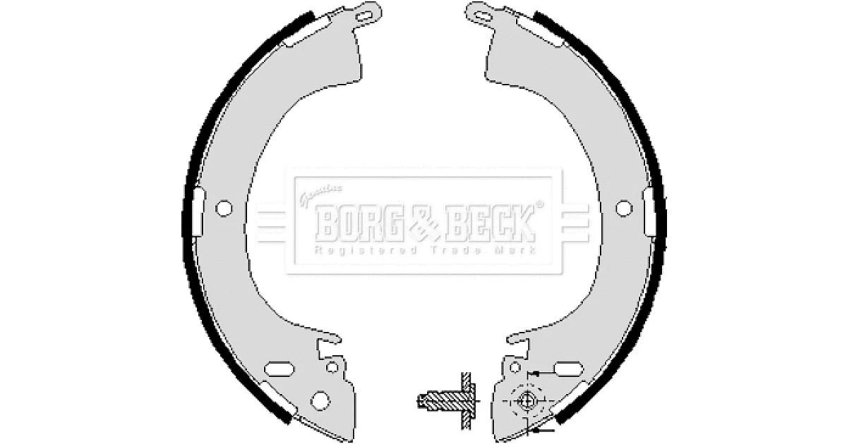 BBS6197 - BORG & BECK - Комплект тормозных колодок