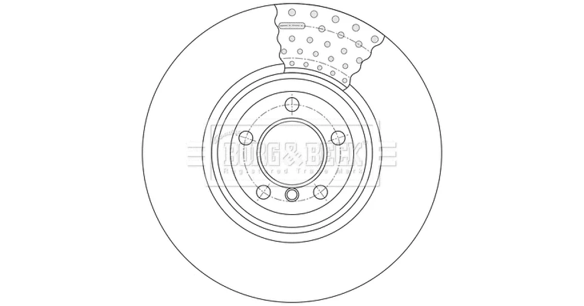 BBD7013S - BORG & BECK - Тормозной диск