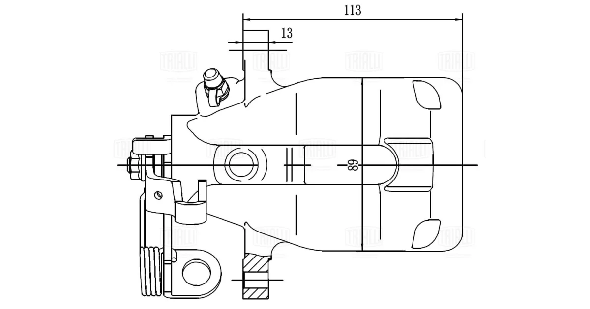 CF550120 - TRIALLI - Тормозной суппорт