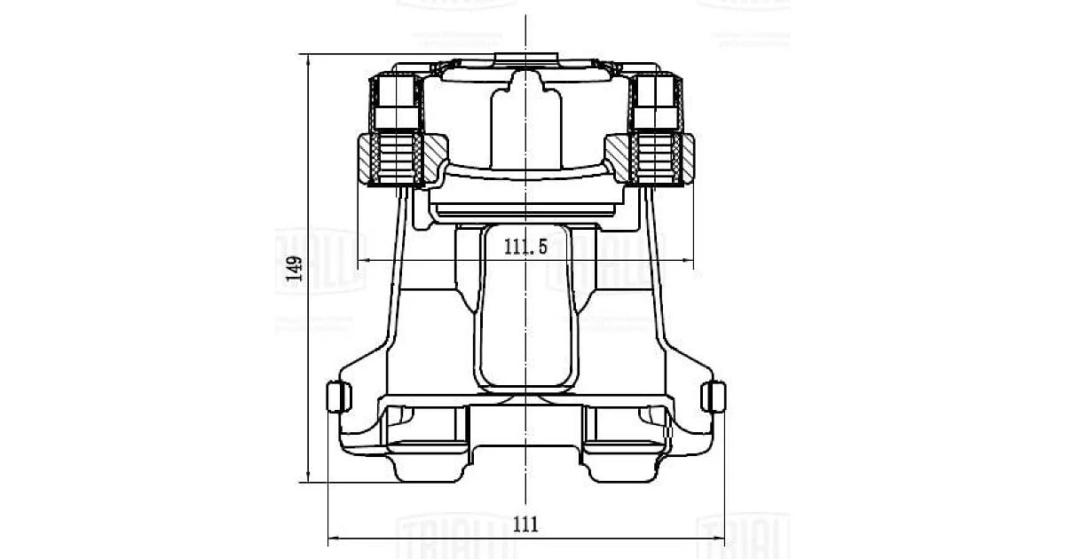 CF084766 - TRIALLI - Тормозной суппорт