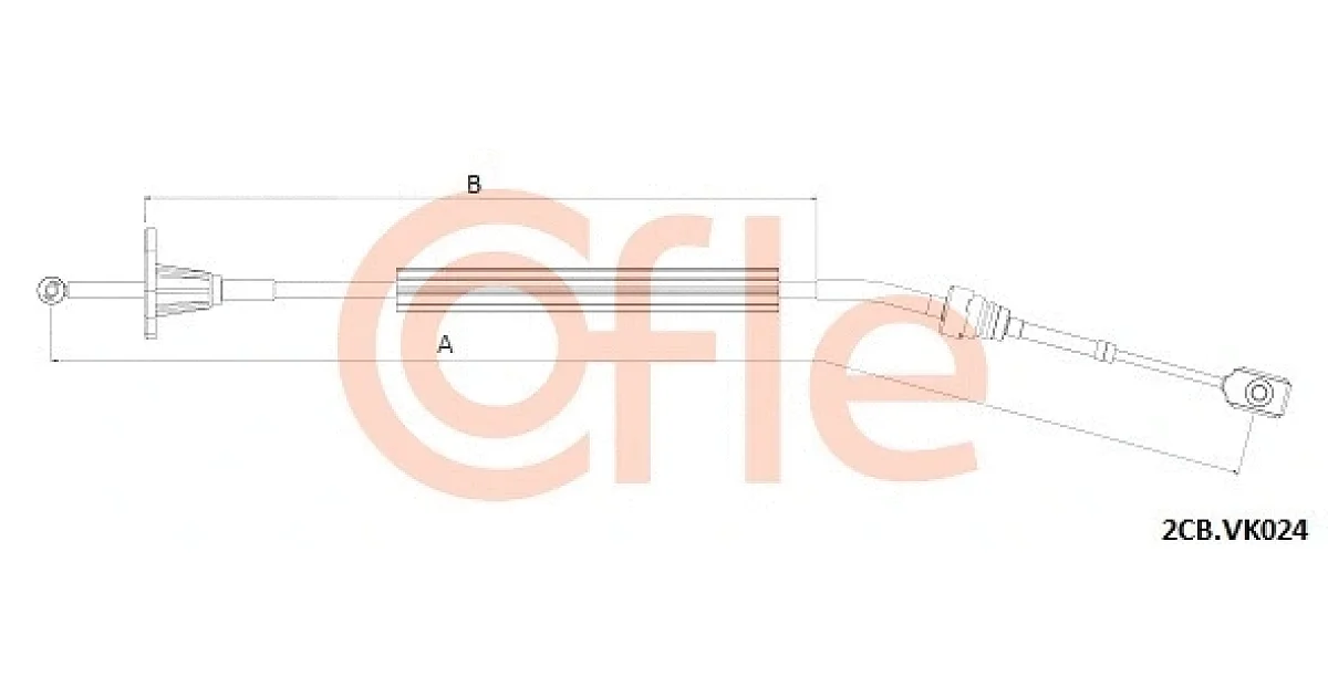 COFLE 2CB.VK024, Трос, механическая коробка передач