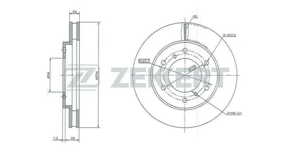 BS5321 - ZEKKERT - Тормозной диск