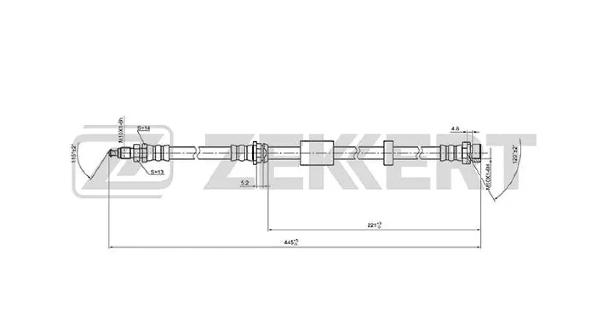 BS9405 - ZEKKERT - Тормозной шланг