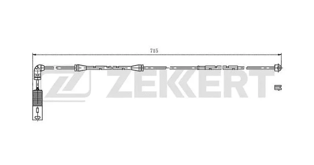 BS8037 - ZEKKERT - Сигнализатор, износ тормозных колодок