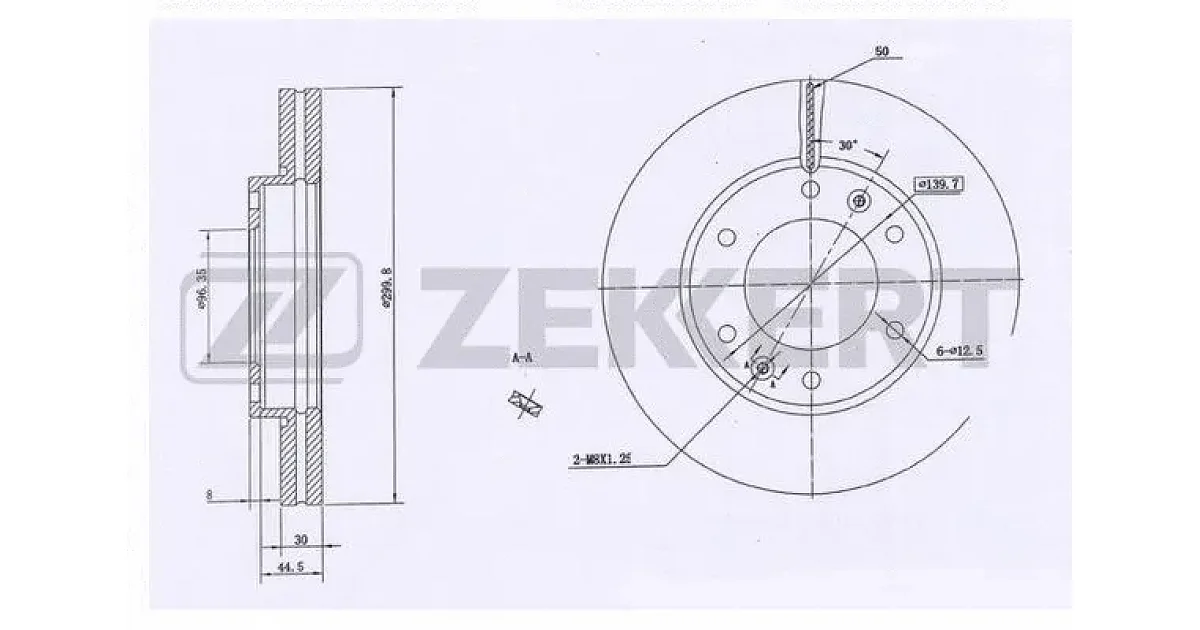 BS5323 - ZEKKERT - Тормозной диск
