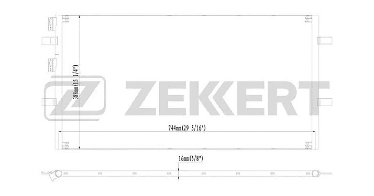 MK3120 - ZEKKERT - Конденсатор, кондиционер
