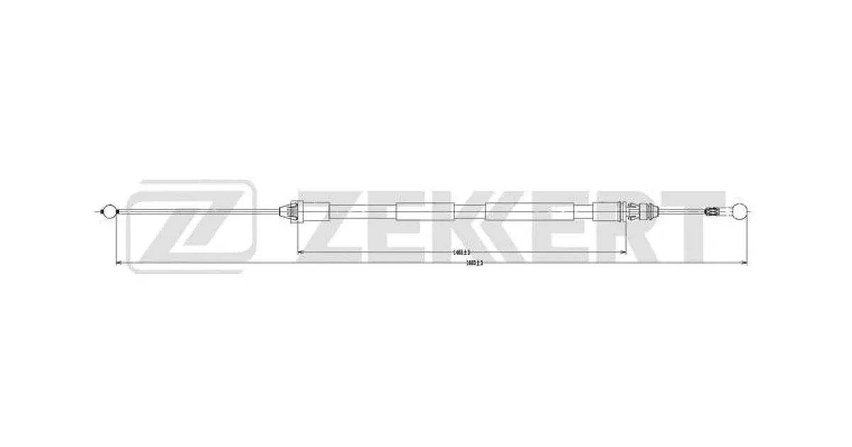 BZ1100 - ZEKKERT - Тросик, cтояночный тормоз