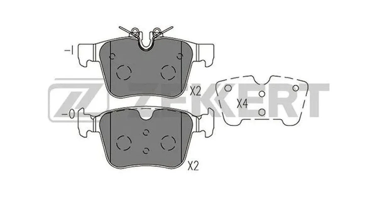BS1420 - ZEKKERT - Комплект тормозных колодок, дисковый тормоз