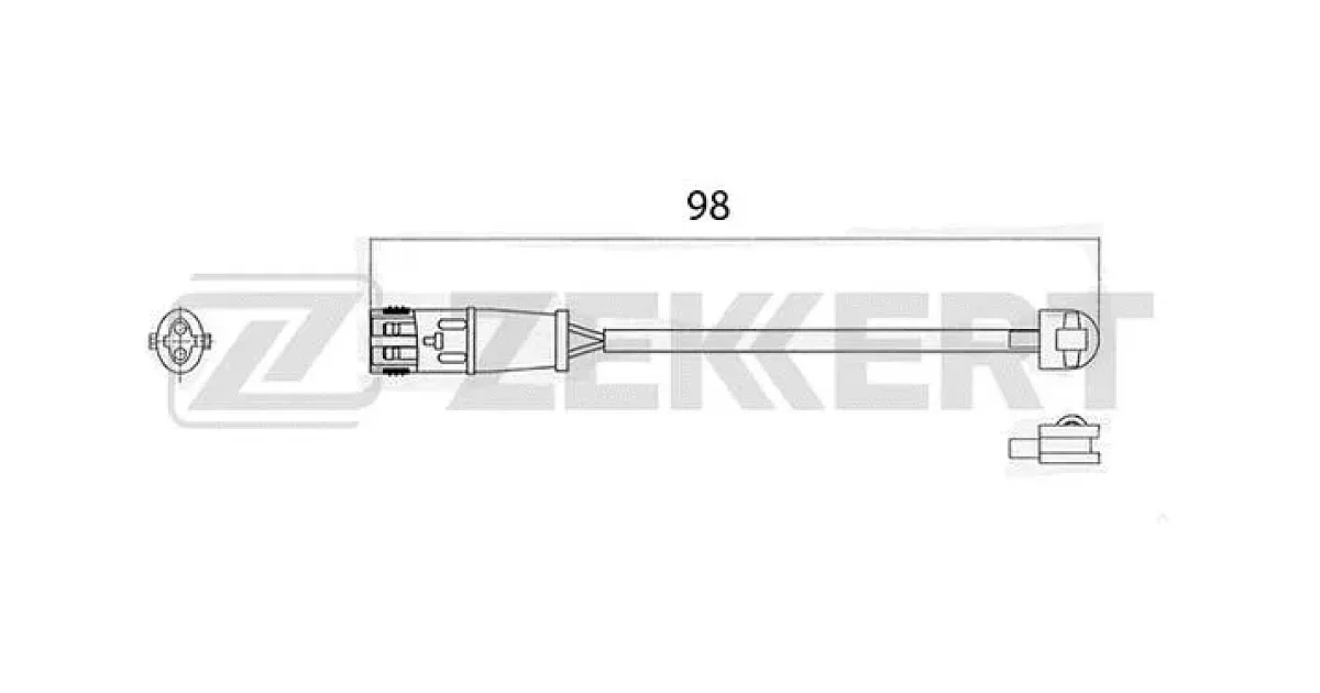 BS8012 - ZEKKERT - Сигнализатор, износ тормозных колодок