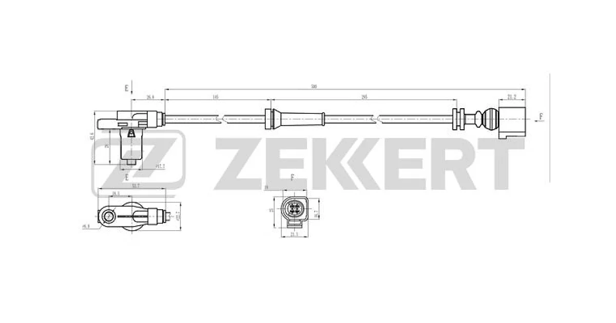 ZEKKERT SE-6237 (SE6237), Датчик, частота вращения колеса