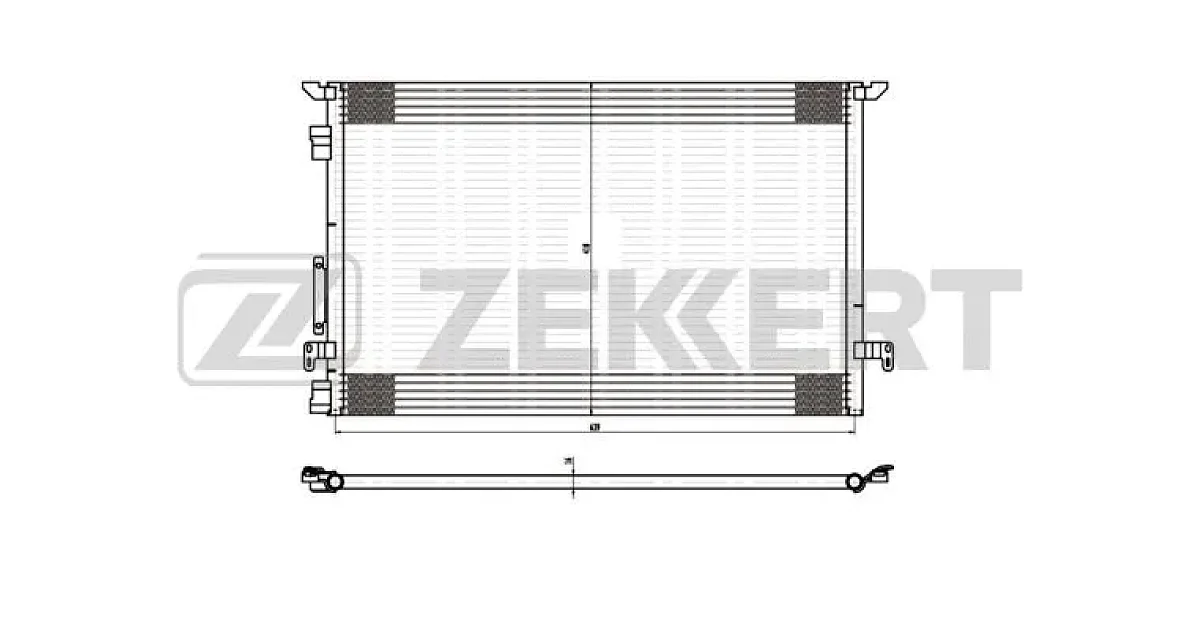 MK3041 - ZEKKERT - Конденсатор, кондиционер