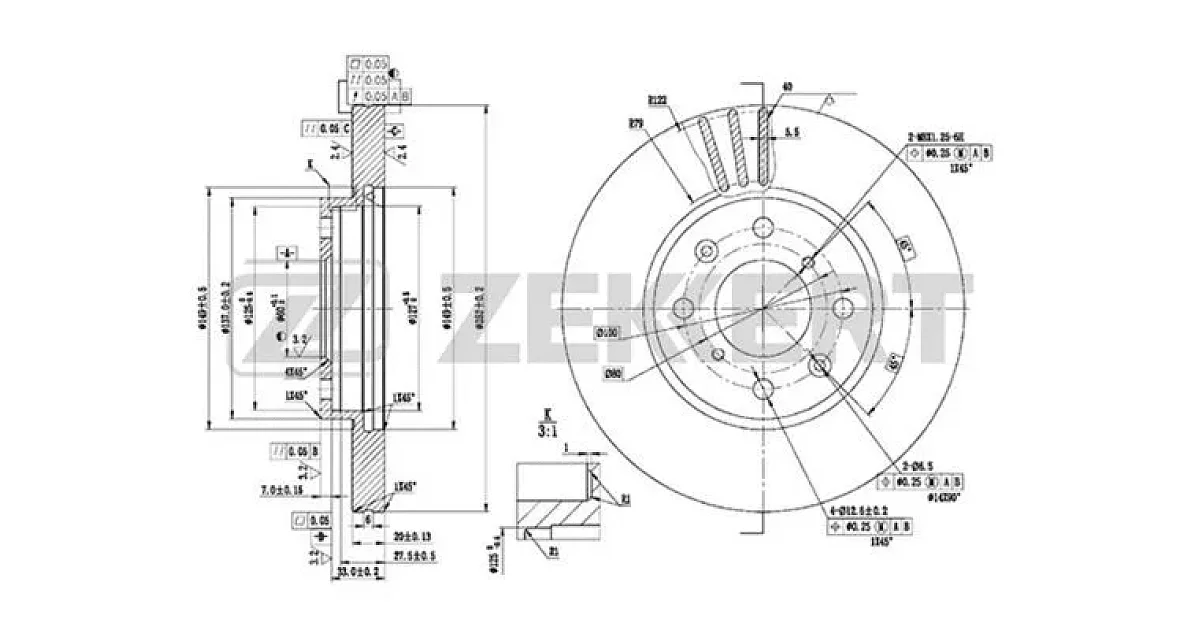 BS5752 - ZEKKERT - Тормозной диск