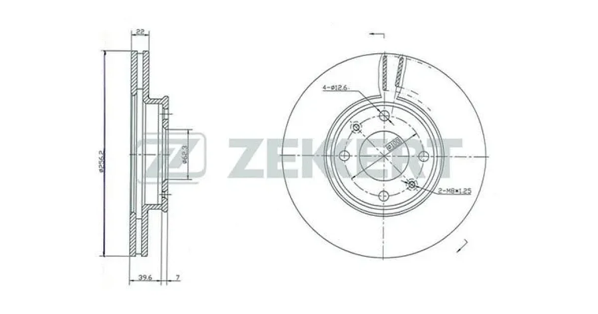 BS5261 - ZEKKERT - Тормозной диск