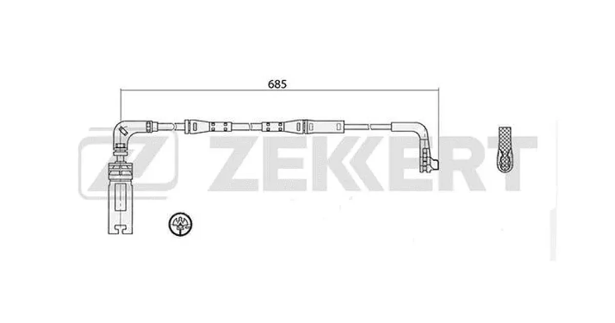 BS8047 - ZEKKERT - Сигнализатор, износ тормозных колодок