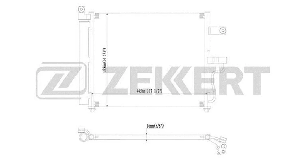 MK3057 - ZEKKERT - Конденсатор, кондиционер