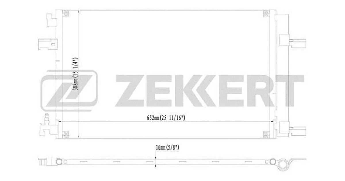 MK3066 - ZEKKERT - Конденсатор, кондиционер