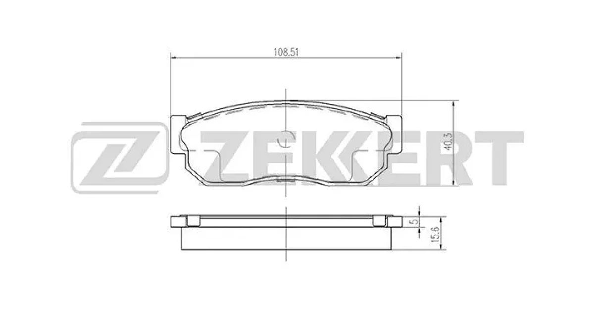 BS2156 - ZEKKERT - Комплект тормозных колодок, дисковый тормоз