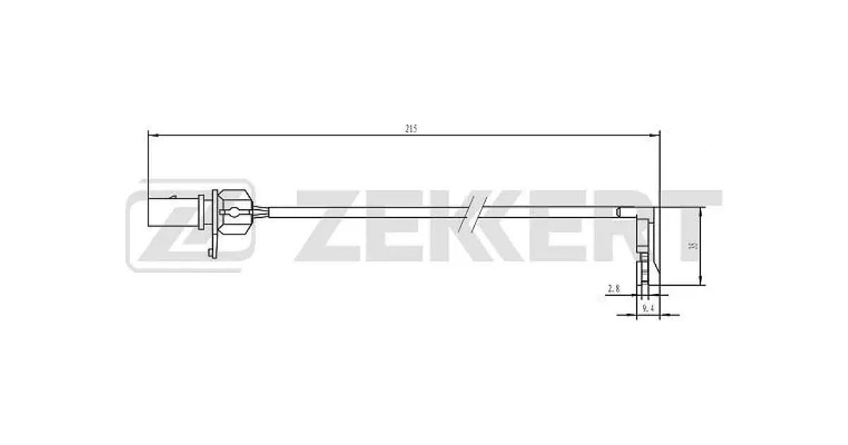 ZEKKERT BS-8108, Сигнализатор, износ тормозных колодок