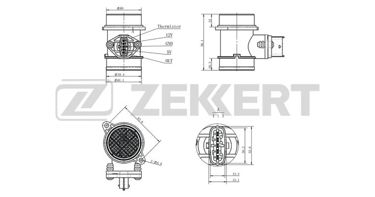 SE1075 - ZEKKERT - Датчик, давление во впускной трубе