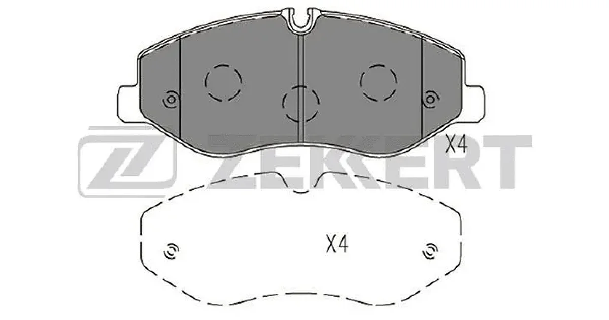 BS1419 - ZEKKERT - Комплект тормозных колодок, дисковый тормоз