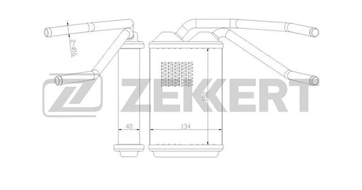 MK5030 - ZEKKERT - Теплообменник, отопление салона