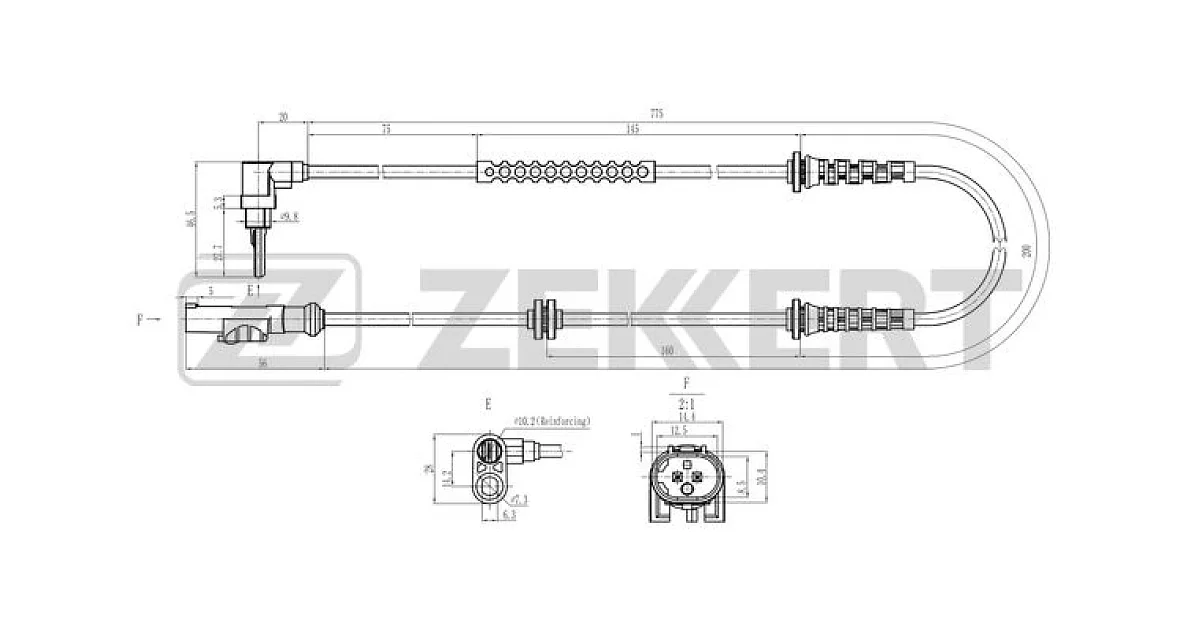 ZEKKERT SE-6189 (SE6189), Датчик, частота вращения колеса