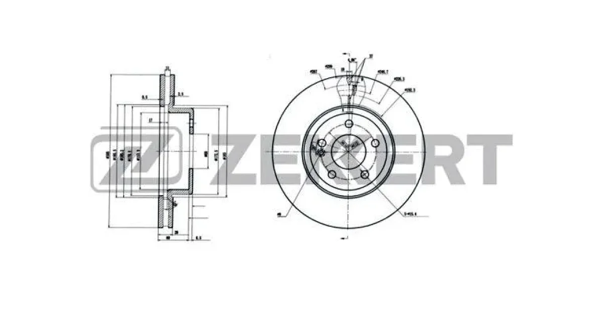 BS6194 - ZEKKERT - Тормозной диск