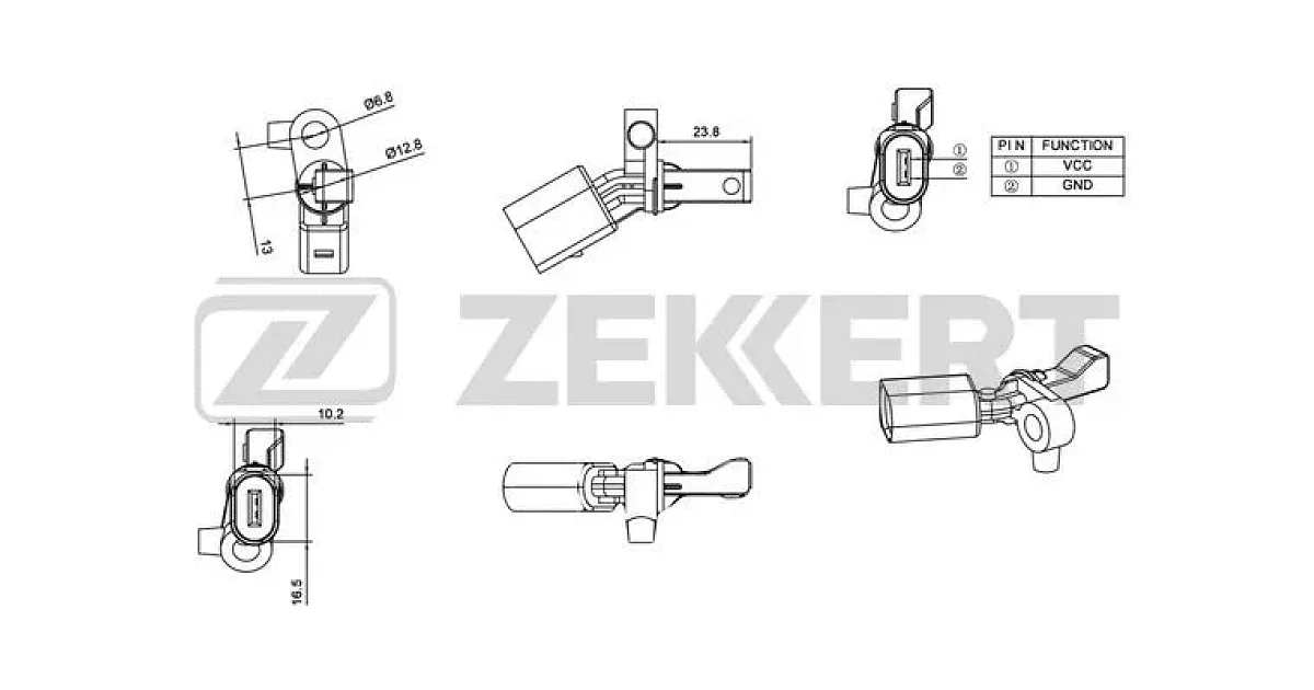 ZEKKERT - SE6013 - Датчик, частота вращения колеса