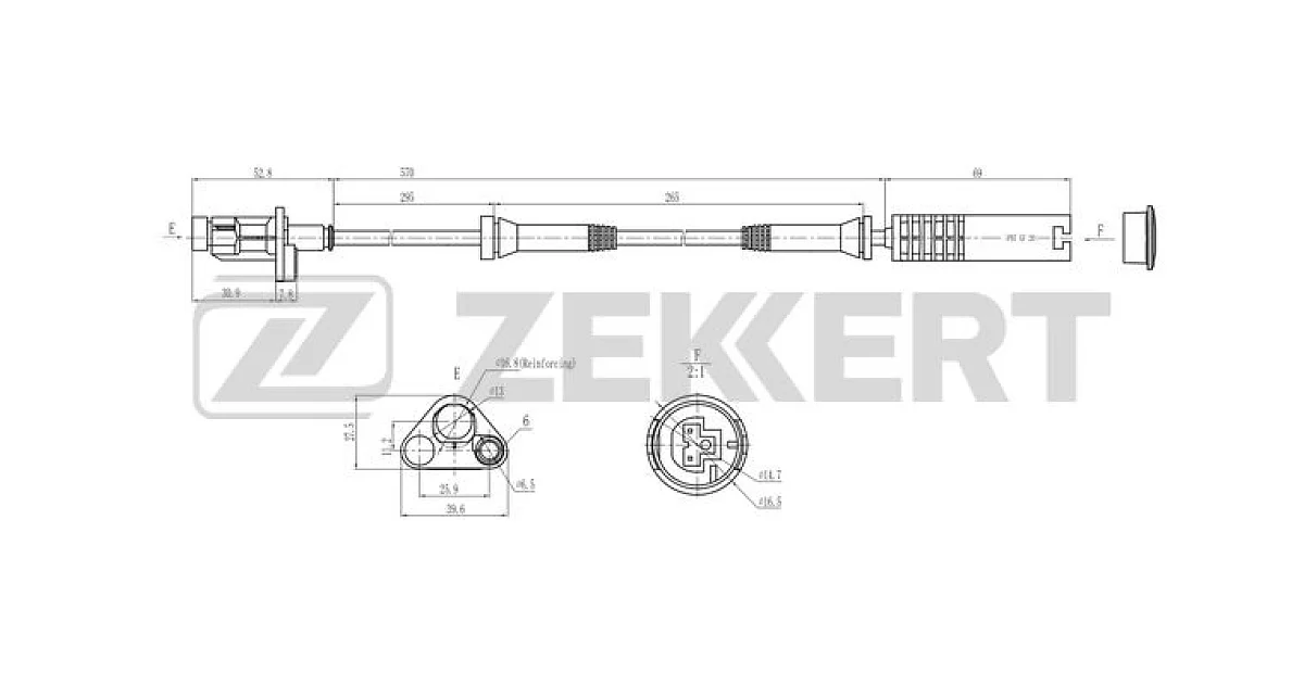 ZEKKERT SE-6196, Датчик, частота вращения колеса