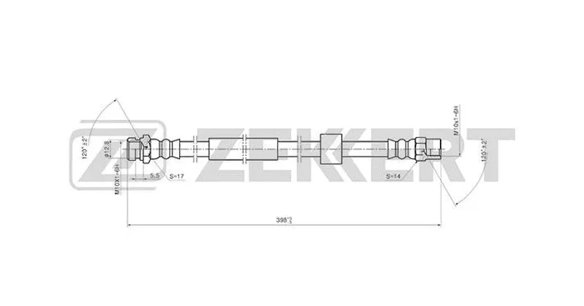 BS9409 - ZEKKERT - Тормозной шланг