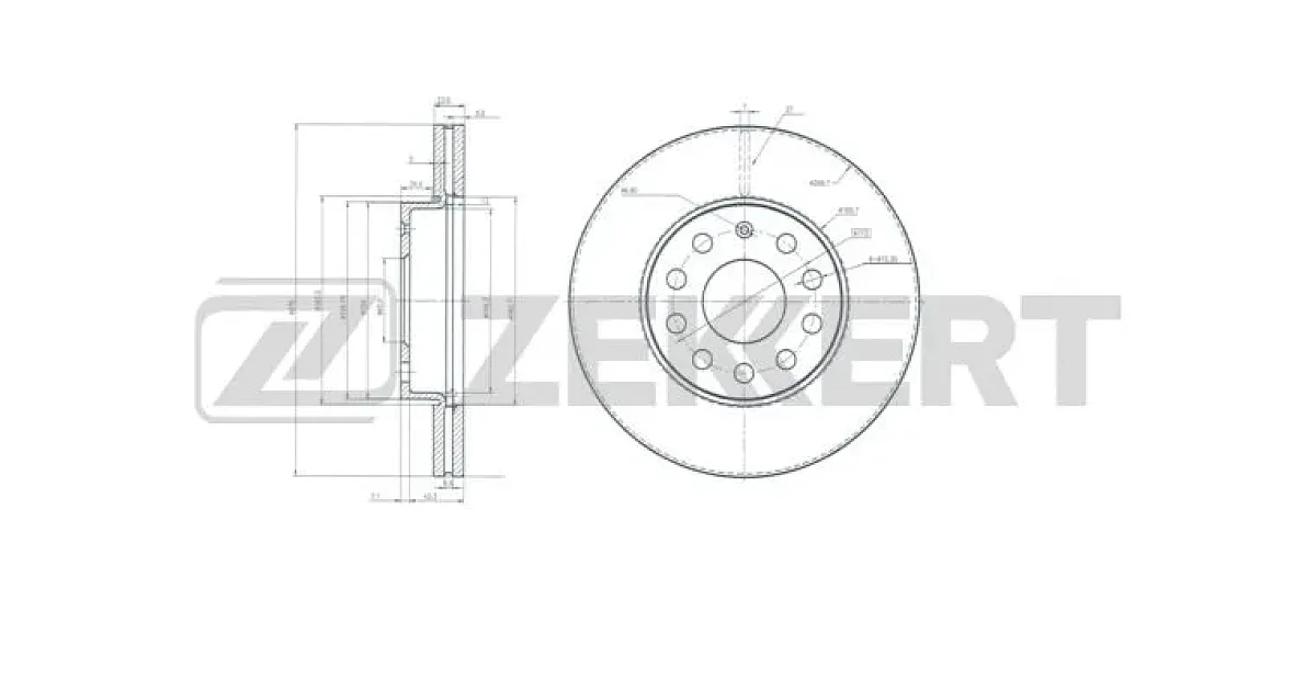 BS6225 - ZEKKERT - Тормозной диск